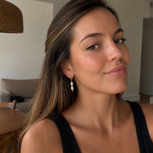 Aros Perla Doble